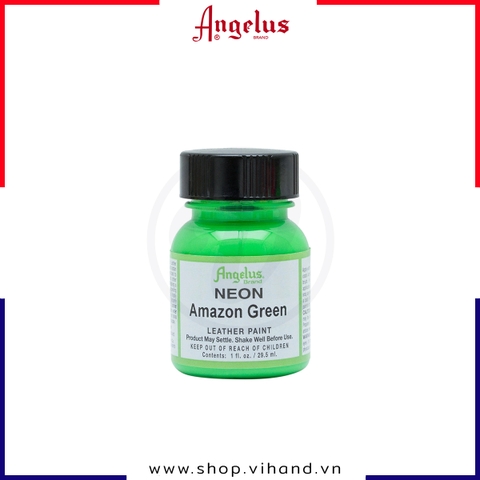 Màu vẽ da, vải Angelus Leather Paint Neon Amazone Green 29.5ml (1Oz) - 125