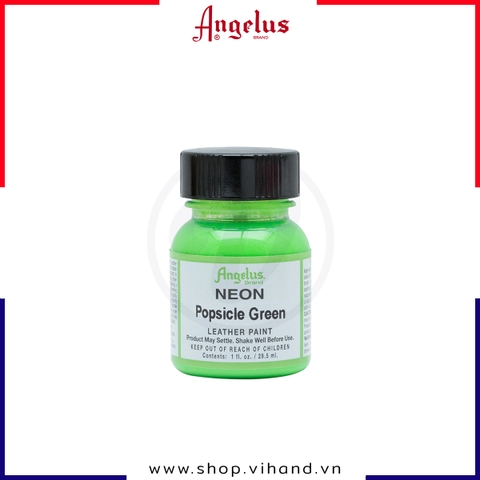 Màu vẽ da, vải Angelus Leather Paint Neon Popsicle Green 29.5ml (1Oz) - 126