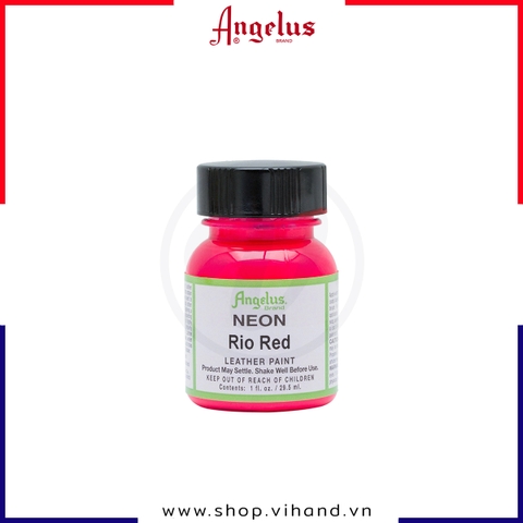 Màu vẽ da, vải Angelus Leather Paint Neon Riot Red 29.5ml (1Oz) - 120