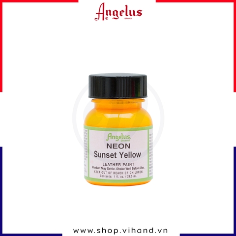 Màu vẽ da, vải Angelus Leather Paint Neon Sunset Yellow 29.5ml (1Oz) - 128