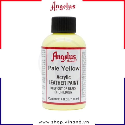 Màu vẽ da, vải Angelus Leather Paint Standard Pale Yellow 118ml (4Oz) – 197