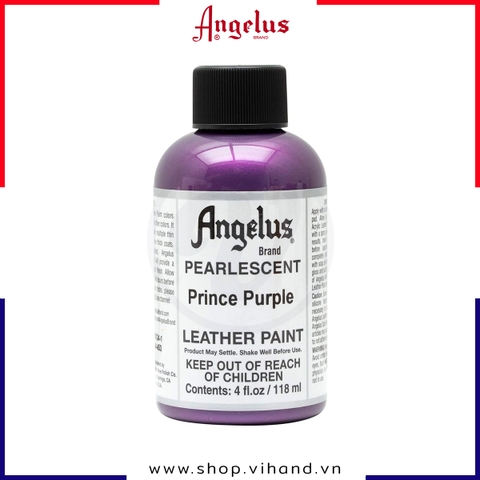 Màu vẽ da, vải Angelus Leather Paint Pearlescent Prince Purple 118ml (4Oz) – 453