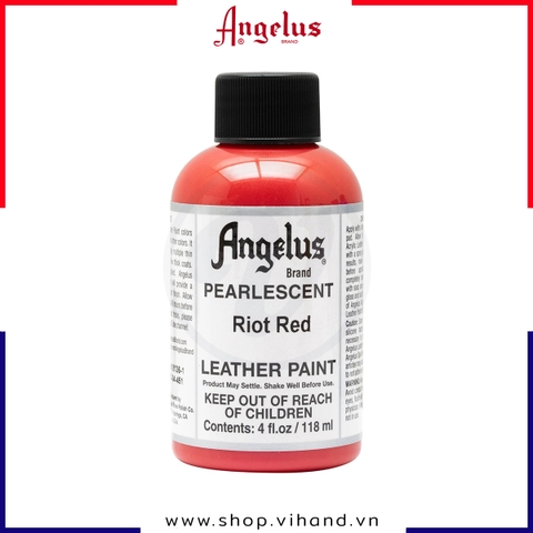 Màu vẽ da, vải Angelus Leather Paint Pearlescent Riot Red 118ml (4Oz) – 451