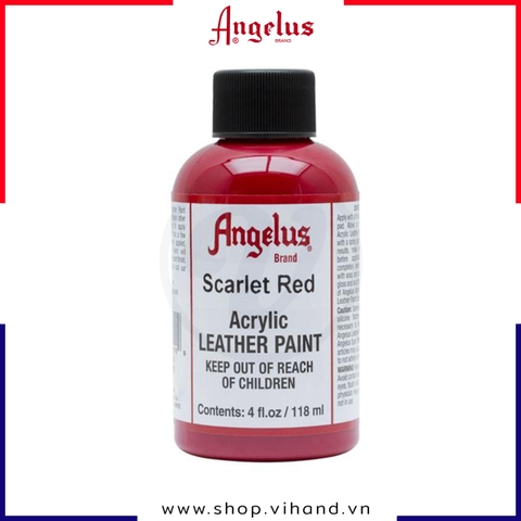 Màu vẽ da, vải Angelus Leather Paint Standard Scarlet Red 118ml (4Oz) – 190