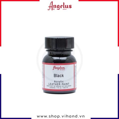 Màu vẽ da, vải Angelus Leather Paint Standard Black (Đen) 29.5ml (1Oz) – 001