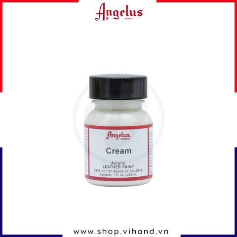 Màu vẽ da, vải Angelus Leather Paint Standard Cream (Kem) 29.5ml (1Oz) – 162