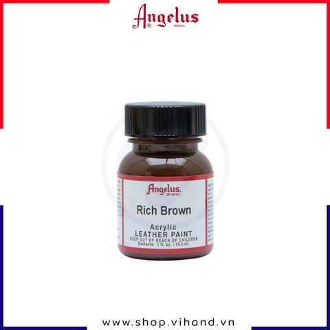 Màu vẽ da, vải Angelus Leather Paint Standard Rick Brown 29.5ml (1Oz) – 181