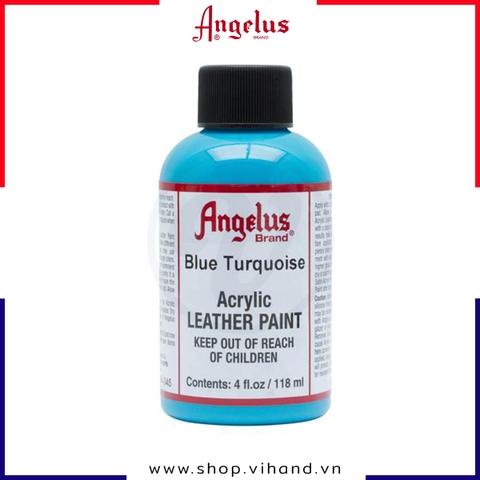 Màu vẽ da, vải Angelus Leather Paint Standard Blue Turquoise 118ml (4Oz) – 045