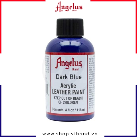 Màu vẽ da, vải Angelus Leather Paint Standard Dark Blue 118ml (4Oz) – 179