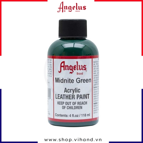 Màu vẽ da, vải Angelus Leather Paint Standard Midnite Green 118ml (4Oz) – 052