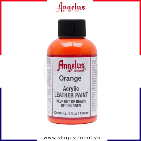 Màu vẽ da, vải Angelus Leather Paint Standard Orange (Cam) 118ml (4Oz) – 024