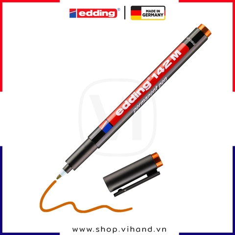 Bút dánh dấu công nghiệp Edding 142 M Permanent Pen - Orange