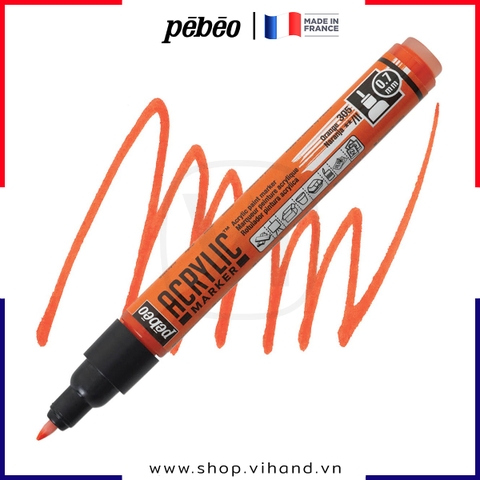 Bút đánh dấu Pebeo Acrylic Marker 0.7mm Extra Fine - Orange