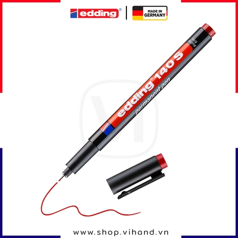 Bút dánh dấu công nghiệp Edding 140 S Permanent Pen - Red