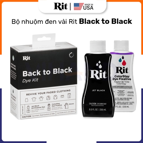 Bộ thuốc nhuộm đen quần áo Rit Back to Black Dye Kit