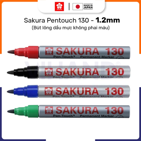 Bút lông dầu công nghiệp Sakura Pen-Touch 130 Permanent Marker 1.2mm