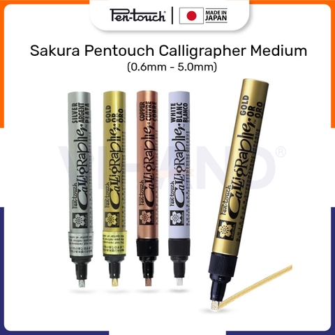 Bút sơn dầu nét thư pháp Sakura PenTouch Calligrapher Medium Point 0.6mm ~ 5.0mm