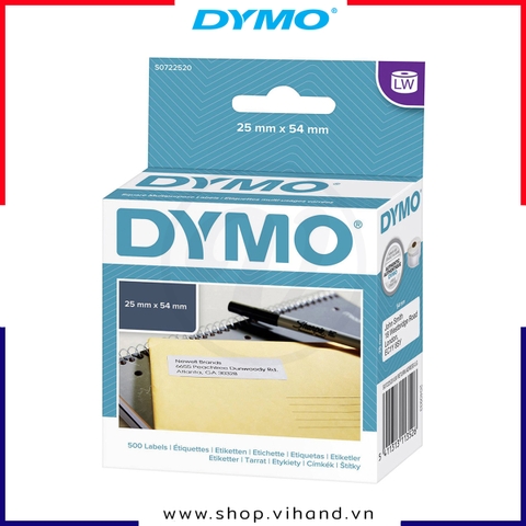Tem giấy in địa chỉ đổi trả Dymo LW 25 x 54mm – (500/Cuộn) | S0722520