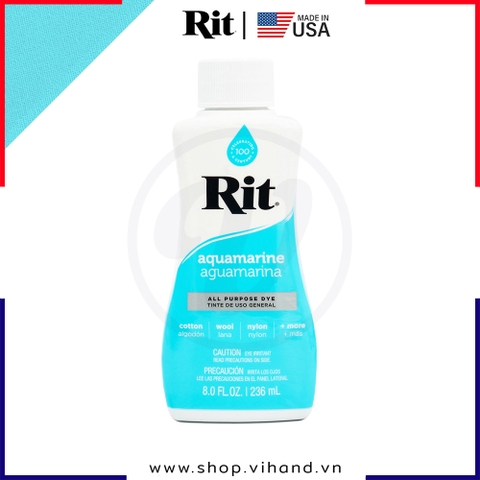 Thuốc nhuộm quần áo Rit All-Purpose Liquid Dye 236ml (Dạng lỏng) - Aquamarine