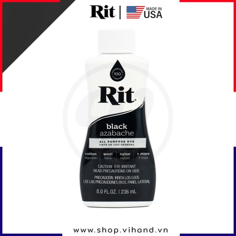 Thuốc nhuộm quần áo Rit All-Purpose Liquid Dye 236ml (Dạng lỏng) - Black