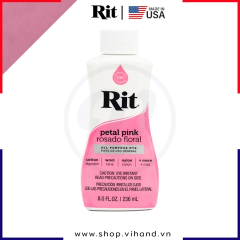 Thuốc nhuộm quần áo Rit All-Purpose Liquid Dye 236ml (Dạng lỏng) - Petal Pink