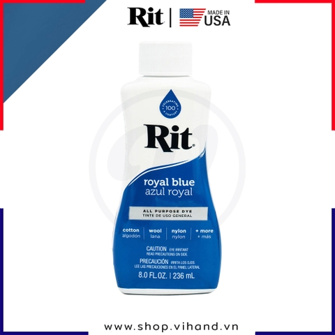 Thuốc nhuộm quần áo Rit All-Purpose Liquid Dye 236ml (Dạng lỏng) - Royal Blue
