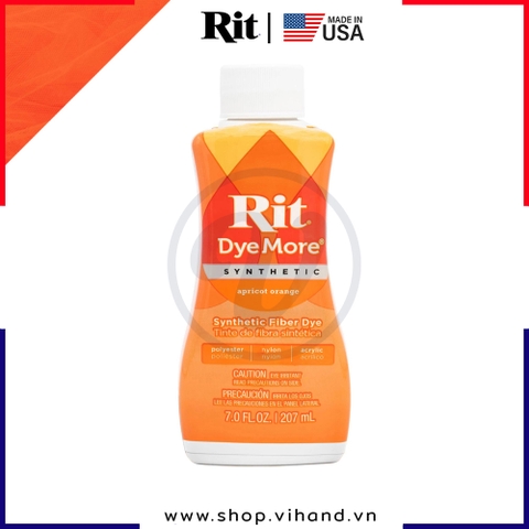 Thuốc nhuộm quần áo Rit DyeMore for Synthetics 207ml (Dạng lỏng) - Apricot Orange