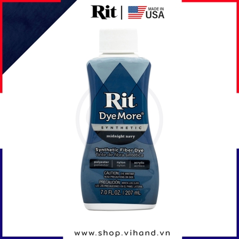 Thuốc nhuộm quần áo Rit DyeMore for Synthetics 207ml (Dạng lỏng) - Midnight Navy