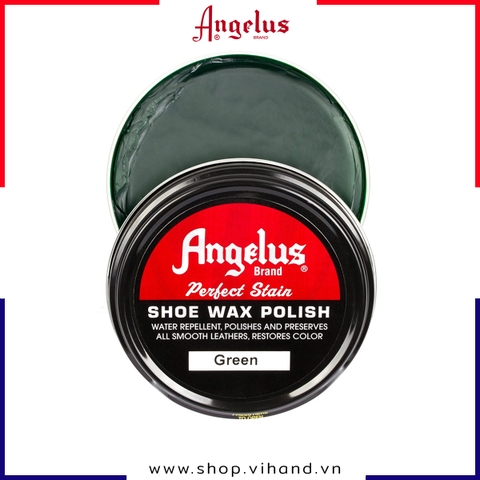 Xi đánh giày da cao cấp Angelus Shoe Wax Polish - Xanh lá (Green)