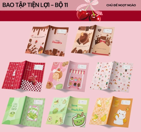 Xấp Bìa Bao Vở Đủ Mẫu