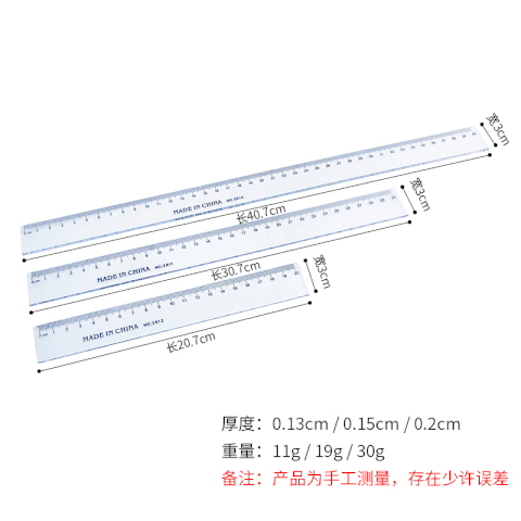 Set 10 Thước 40cm RCTH36