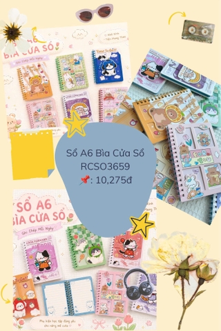 Sổ A6 Bìa Cửa Sổ RCSO3659
