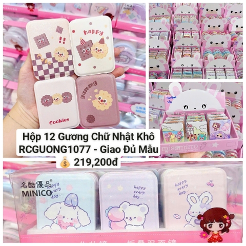 Hộp 12 Gương Chữ Nhật Khô RCGUONG1077