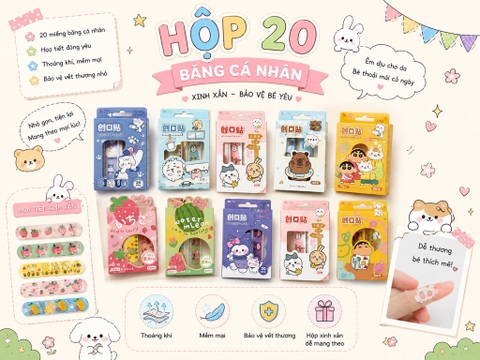 Hộp 20 Miếng Băng Cá Nhân ND20006