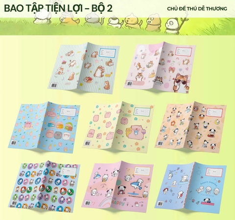 Xấp Bìa Bao Vở Đủ Mẫu