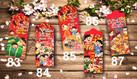 SET Bao Lì Xì Đủ Mẫu ( khoảng 100c)