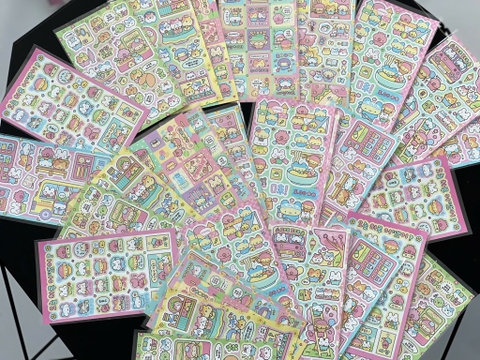 Set 10 Sticker Thú Cute RC3962