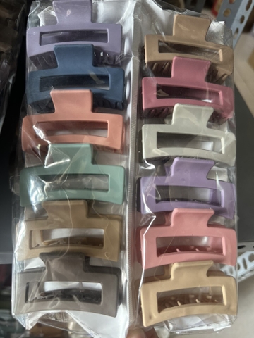 Set 12 Kẹp Nhựa Trơn RC1669