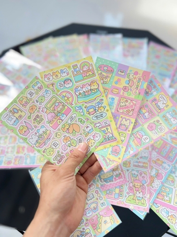 Set 10 Sticker Thú Cute RC3962