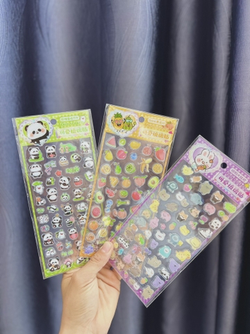 Set 10 Sticker Nổi Hoạt Hình