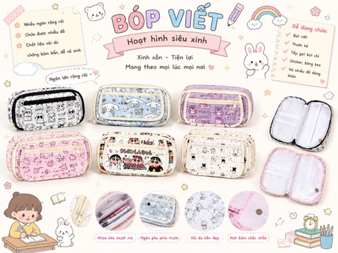 Bóp Viết Hoạt Hình RC0997
