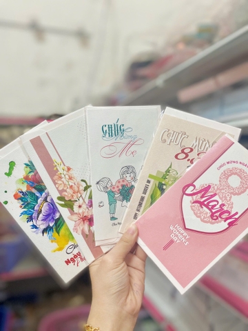 Set 10 Thiệp 8/3 Nhỏ ND123