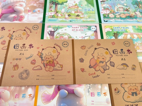 Sổ Vẽ A4 Dán Giấy ND133