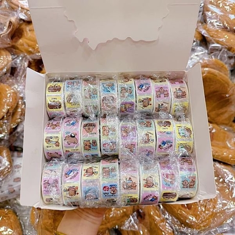 Hộp 24 Cuộn Sticker CapyBara RC0404