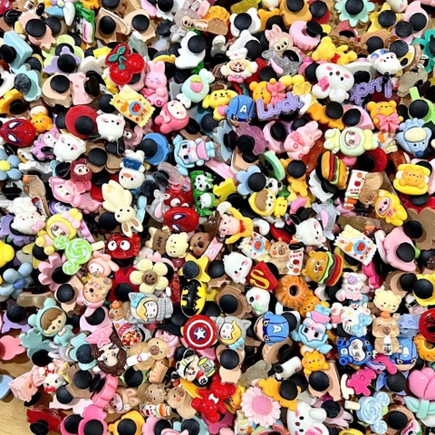Set 50 Charm Nhựa Gắn Dép