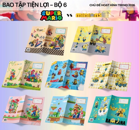 Xấp Bìa Bao Vở Đủ Mẫu