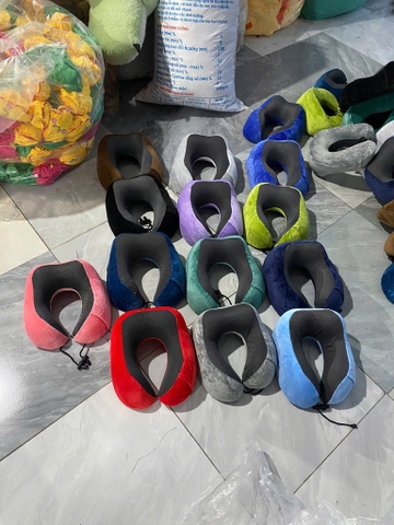 Gối Cổ Trơn Vuông Cao Su