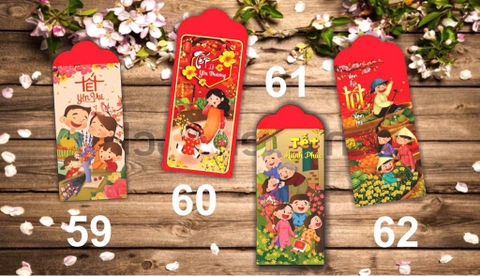 SET Bao Lì Xì Đủ Mẫu ( khoảng 100c)