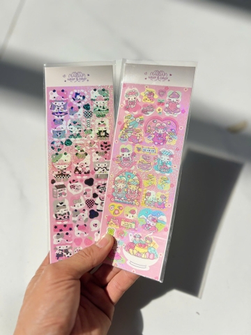 Set 10 Sticker Đen Hồng RC3960