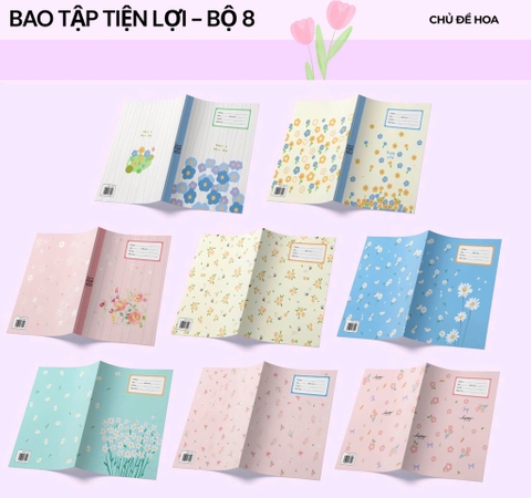 Xấp Bìa Bao Vở Đủ Mẫu
